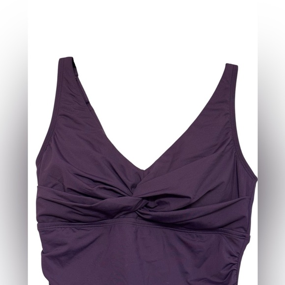 Lands End Purple One-Piece Swimsuit - Picture 8 of 11
